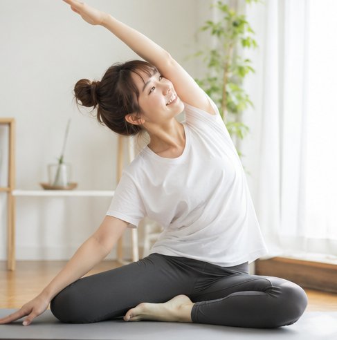 自分に合うダイエットで前向きに取り組む女性