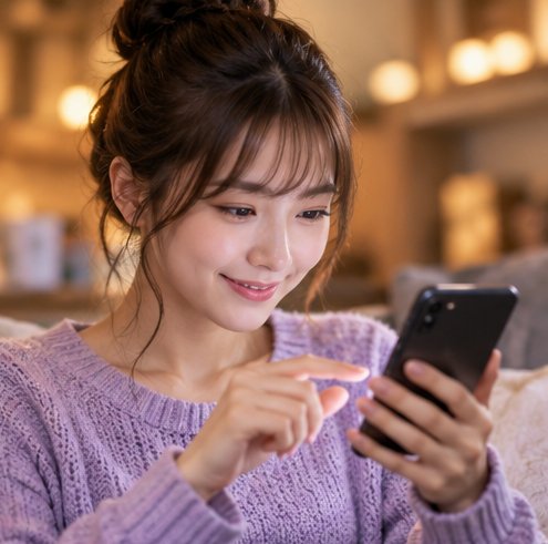 親子で一緒にナンプレクエストを遊ぶイメージ