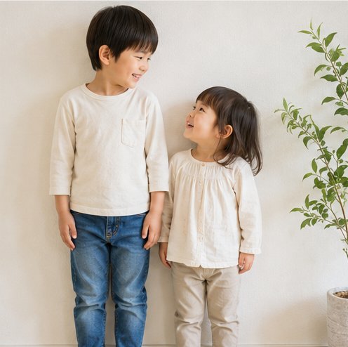 きょうだいで過ごす子どもたち