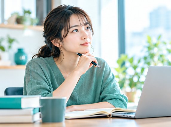 スマートフォンで診断する様子