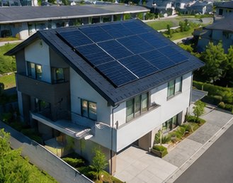 完成した太陽光住宅