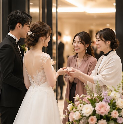 結婚式の披露宴会場